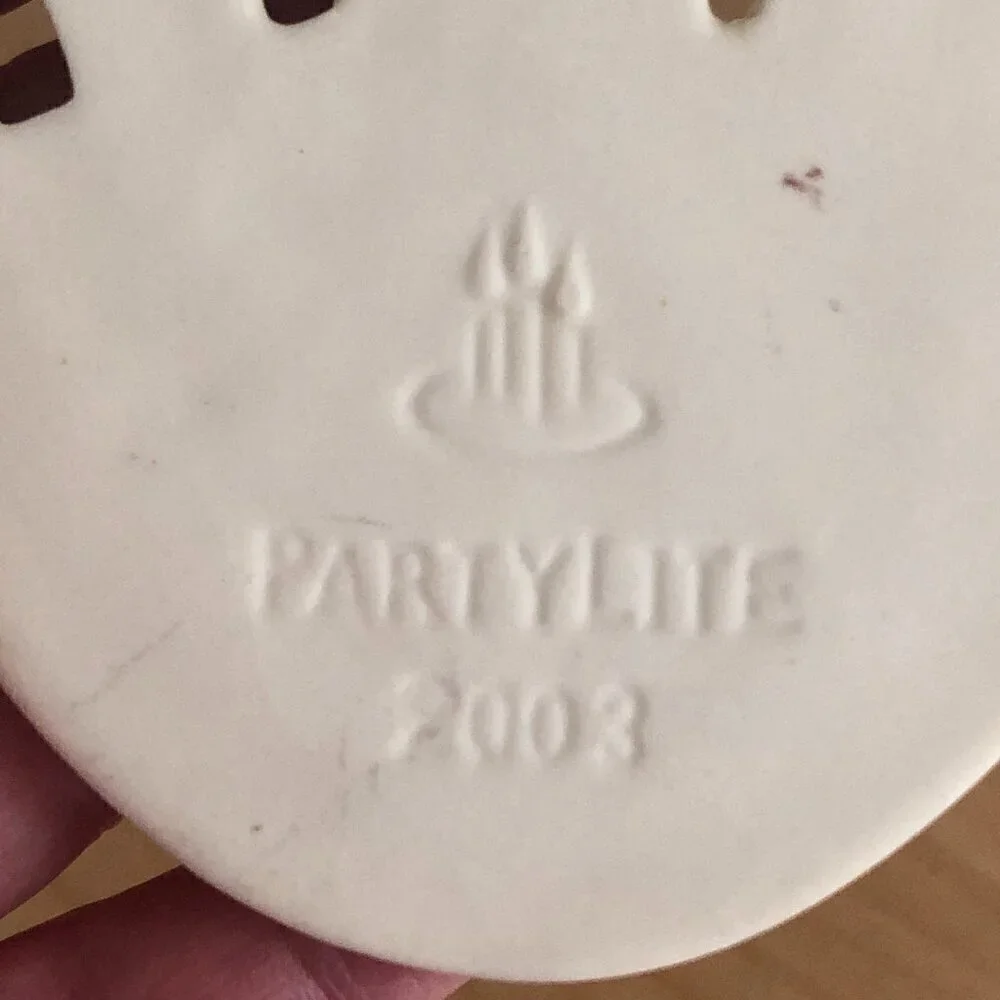 PartyLite Angel of Love Bisque Porcelain Angel Ornament
